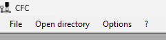 CFC menu bar